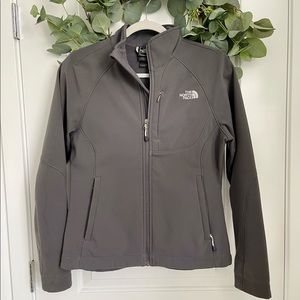The North Face grey soft shell jacket
